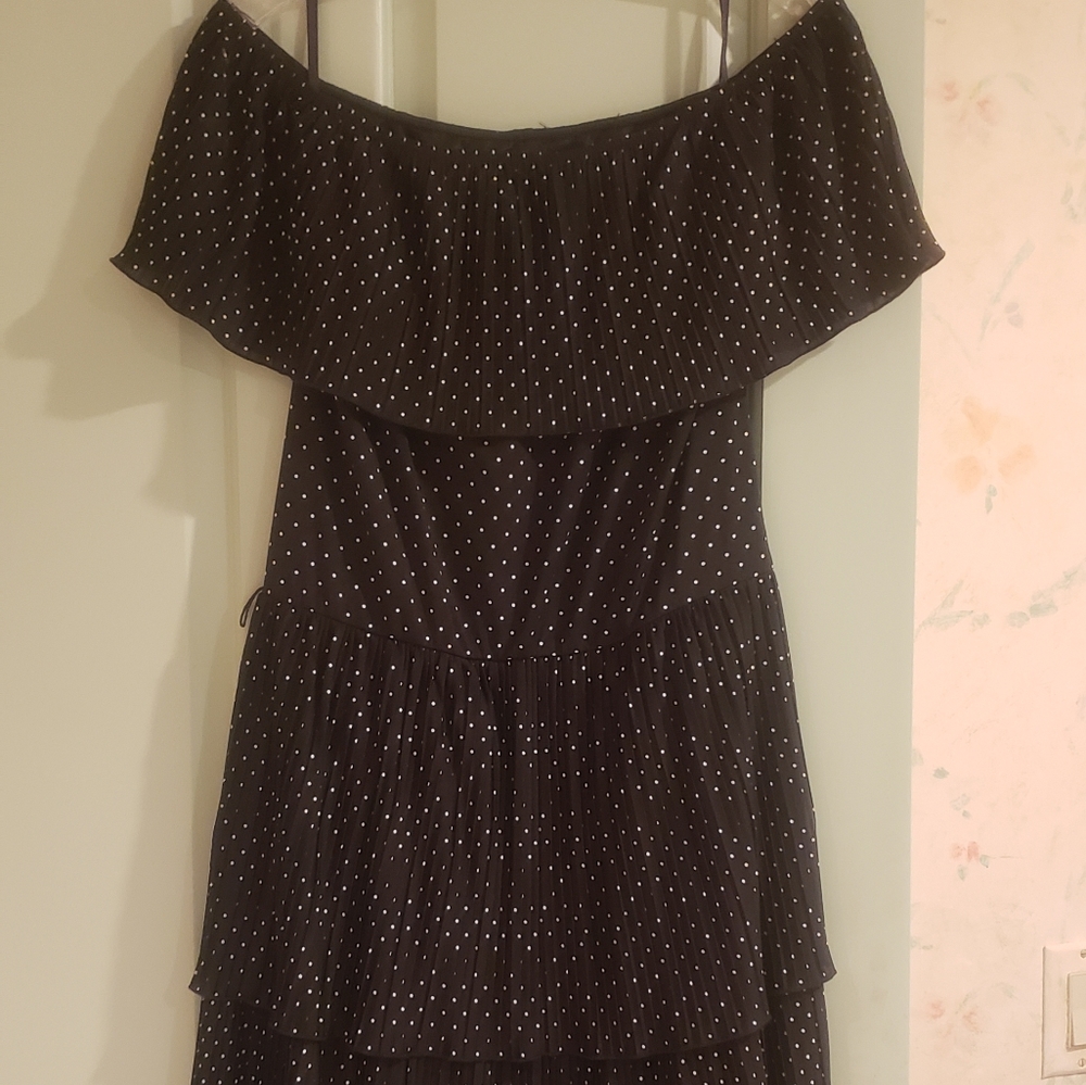 White House Black Market polka dot dress